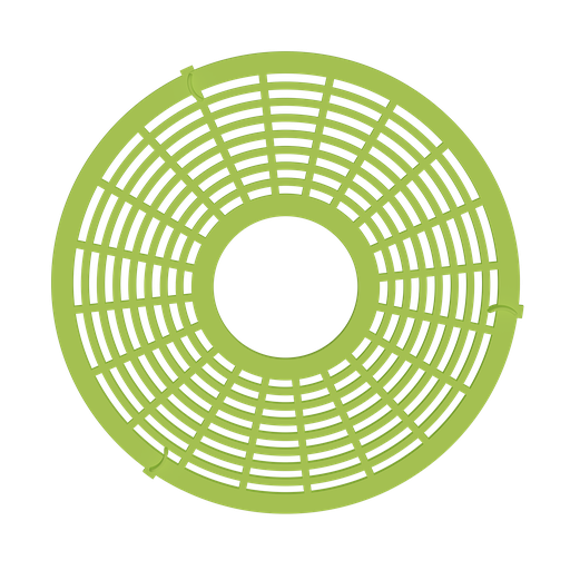 [VTP006-INT-v01.0] grille verte avec tissus 